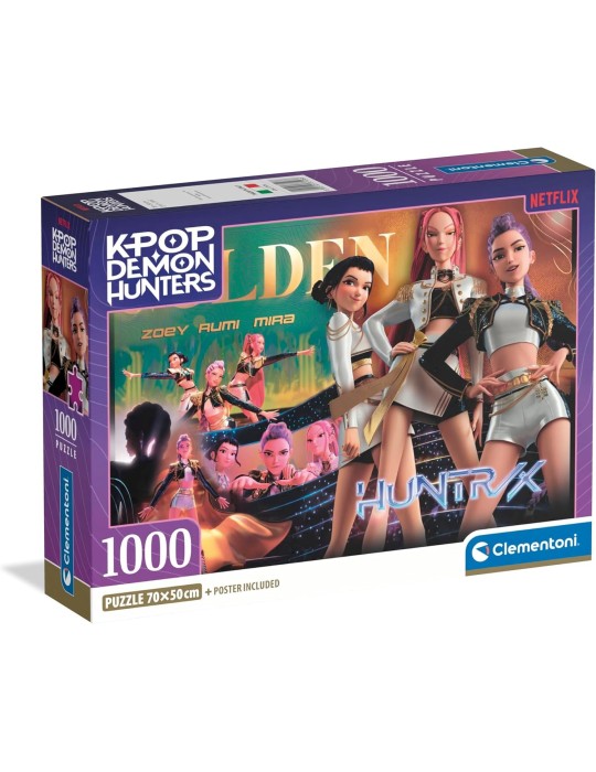 Clementoni 37126. Puzzle de 1000 piezas de KPOP Demon Hunter. 70x50cm