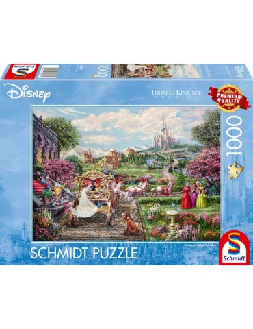 Schmidt 58038. Puzzle de 1000 Piezas de Cenicienta Felices para siempre. 69,3x49,3cm