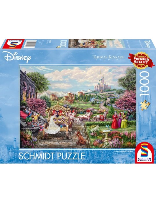 Schmidt 58038. Puzzle de 1000 Piezas de Cenicienta Felices para siempre. 69,3x49,3cm