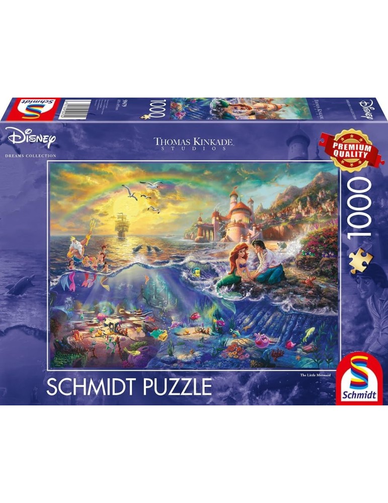 Schmidt 59479. Puzzle de 1000 Piezas de La Sirenita. 69,3x49,3cm