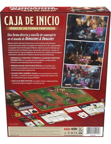 Dungeons & Dragons. Caja de Inicio Héroes de las tierras fronterizas. 3-5 jug +12 años 2
