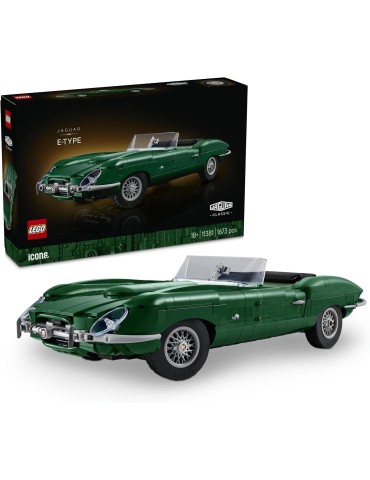 11381 Jaguar E-Type Lego Icons. Mas de 18 años. 1673 Piezas