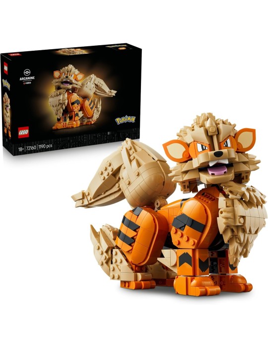 Lego 72160 Pokémon Arcanine. Mas de 18 años. 1190 Piezas