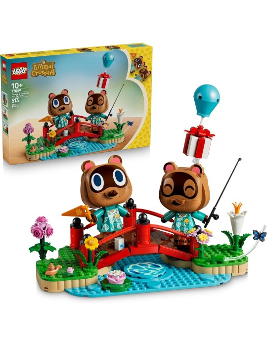 Lego Animal Crossing 77059 Un día Divertido con Tendo y Nendo. Mas de 10 años. 513 Piezas