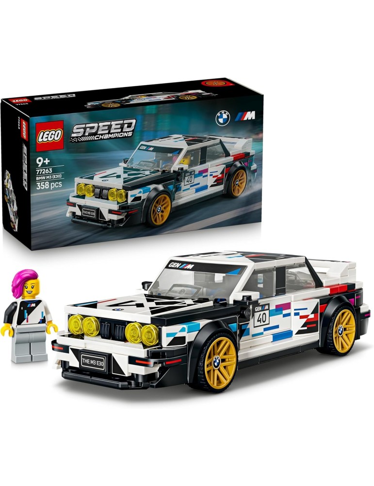 Lego Speed Champions 77263 BMW M3 (E30). Mas de 9 años. 358 Piezas
