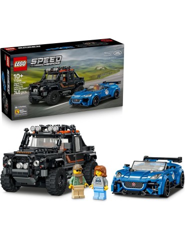 Lego Speed Champions 77264 Jaguar Project 7 y Land Rover Defender. Mas de 10 años. 740 Piezas