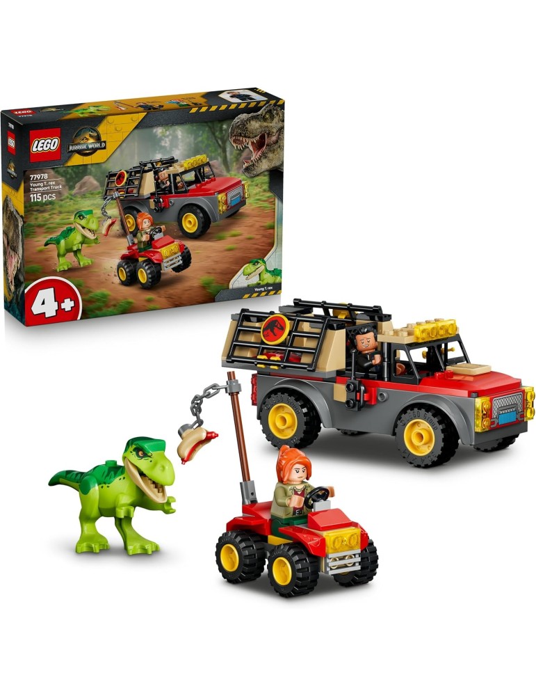 Lego Jurassic World 77978 Camión de Transporte del T. Rex. Mas de 4 años. 115 Piezas