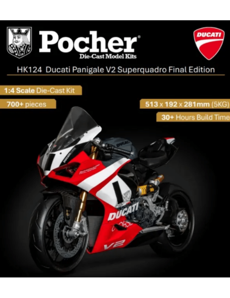 Pocher HK124. Ducati Panigale V2 Superquadro Final Edition. 1/4