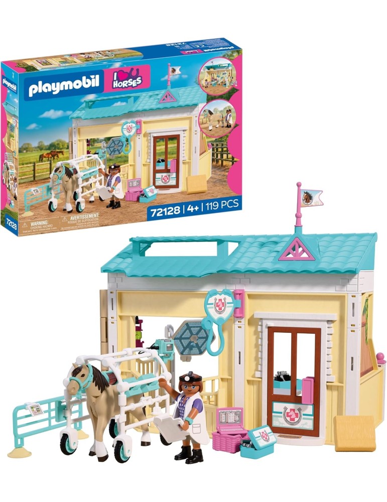 Playmobil I love Horses 72128. Clínica Veterinaria. Más de 4 años