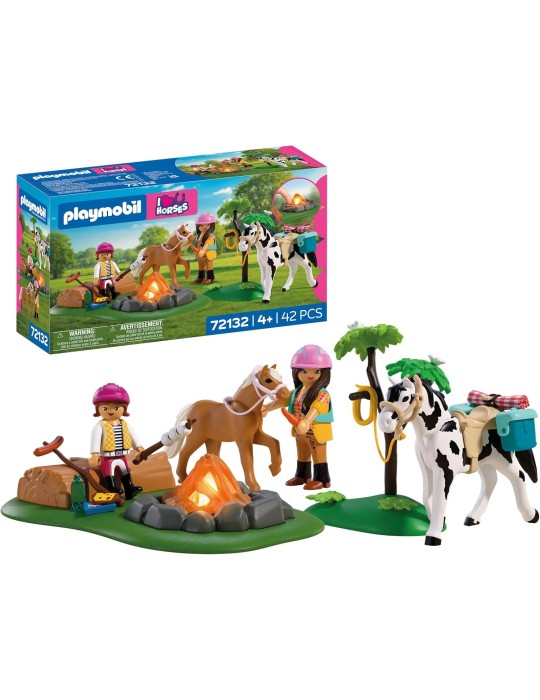 Playmobil I love Horses 72132. Excursión a caballo con hoguera. Más de 4 años