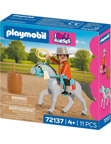 Playmobil I love Horses 72137. Doma vaquera. Más de 4 años