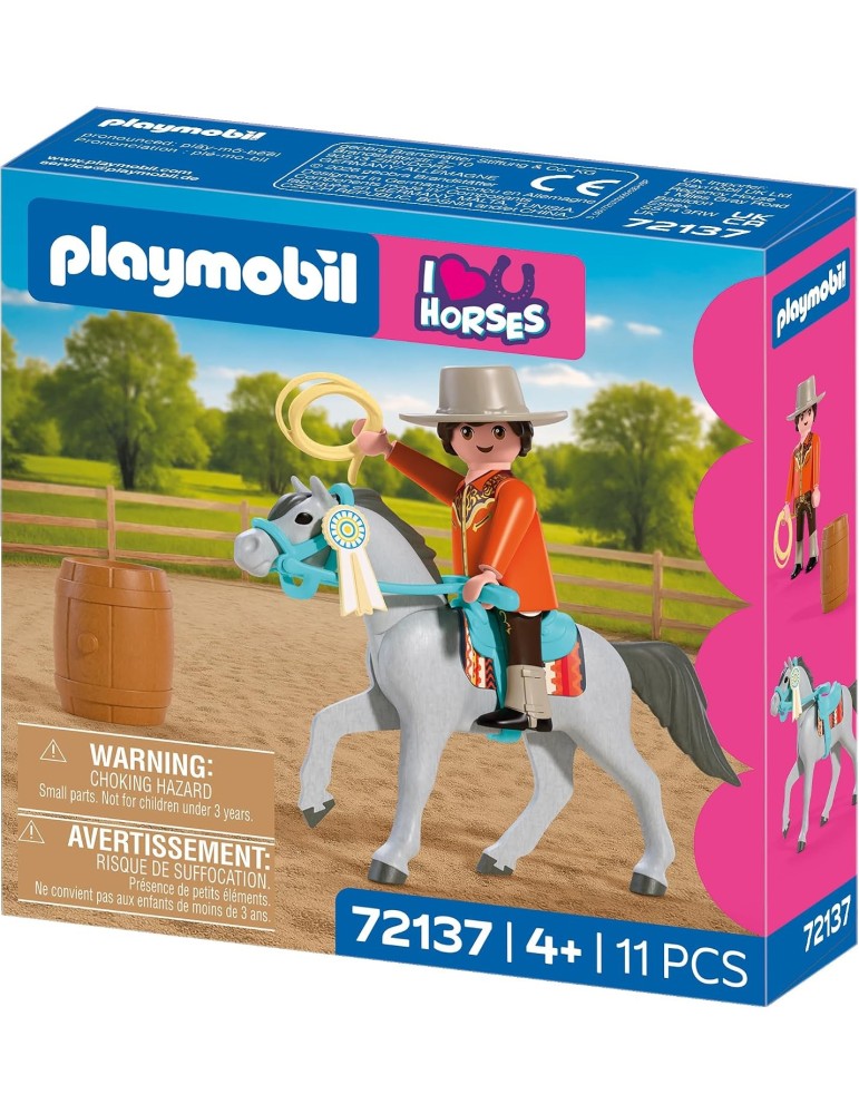 Playmobil I love Horses 72137. Doma vaquera. Más de 4 años