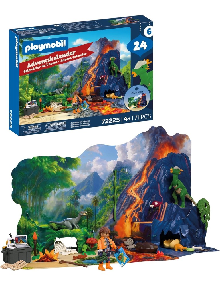 Playmobil 72225. Calendario de Adviento: Expedición en busca de dinosaurios. Más de 4 años