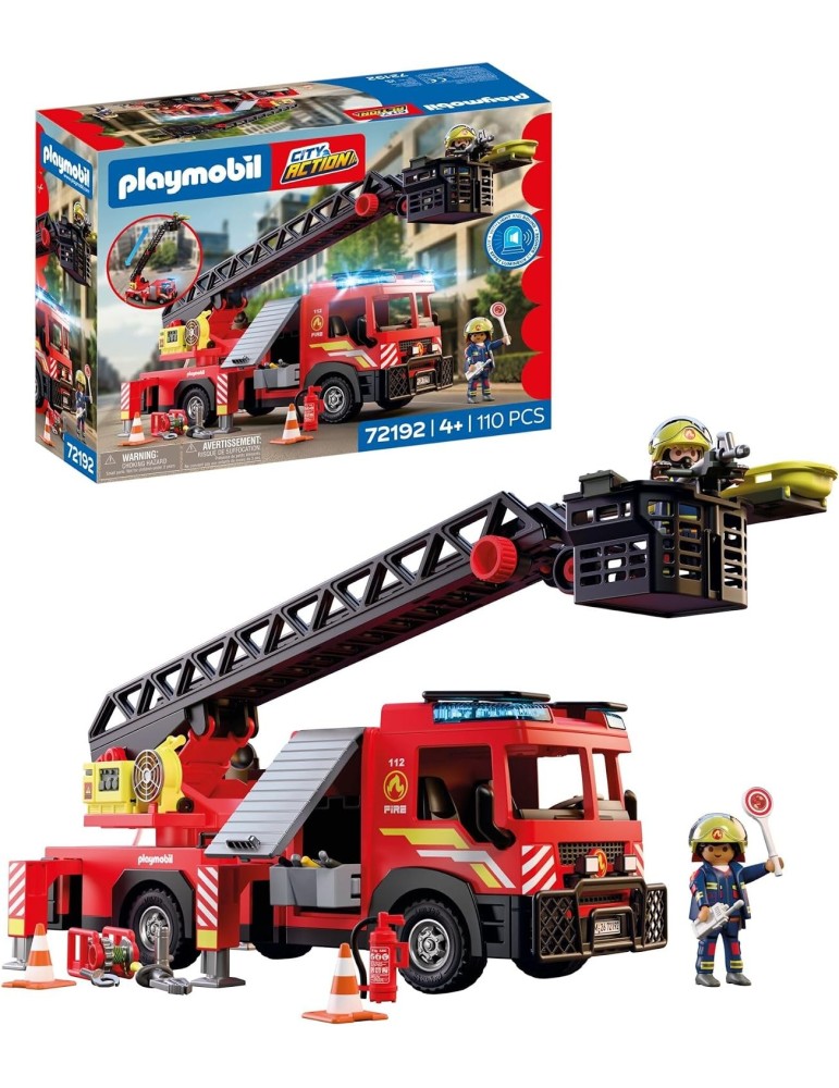 Playmobil City Action 72192. Camión de bomberos con escalera. Más de 4 años