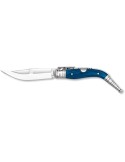 Navaja Bandolera de Carraca 01793. Mango Stamina Azul. Hoja de acero inox de 8,20 cm.