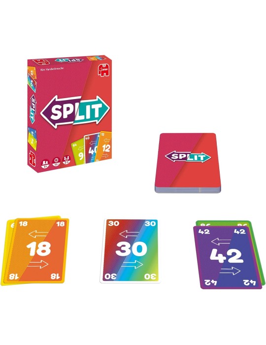 Jumbo JUM19873. Juego de cartas Split. 1-4 jug +8 años