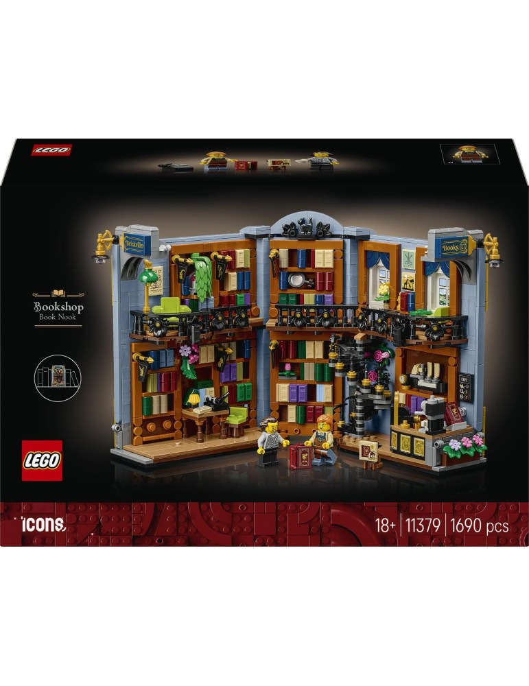 Lego Icons 11379 Rincón Entre Libros: Librería. Mas de 18 años. 1690 Piezas