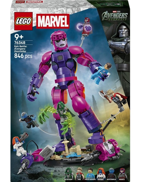 Lego Marvel 76348 Batalla Final de Avengers: Doomsday. Mas de 9 años. 846 Piezas