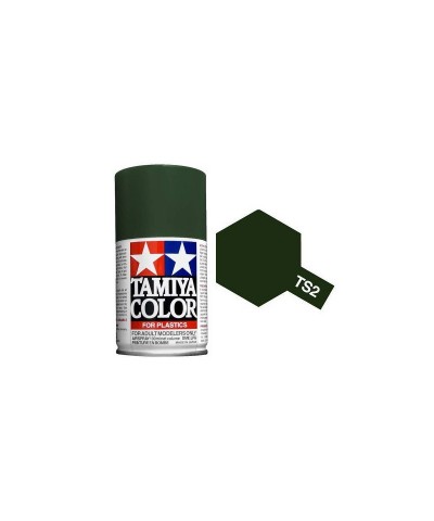 85002 Tamiya. Spray TS-2 Pintura Esmalte Verde Oscuro