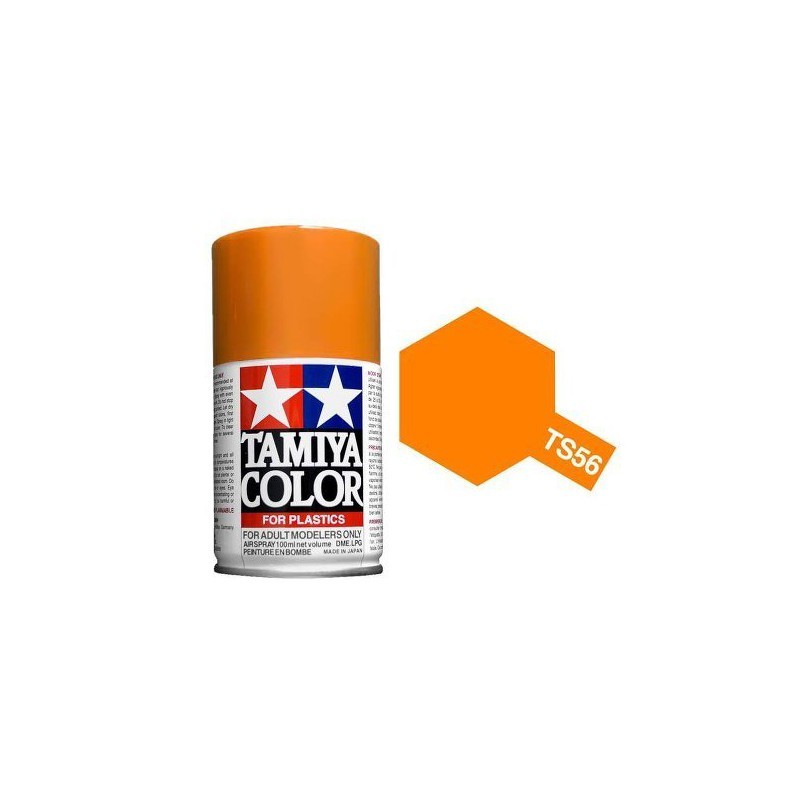 Tamiya 85056. Spray TS-56 Pintura Esmalte Naranja Brillante