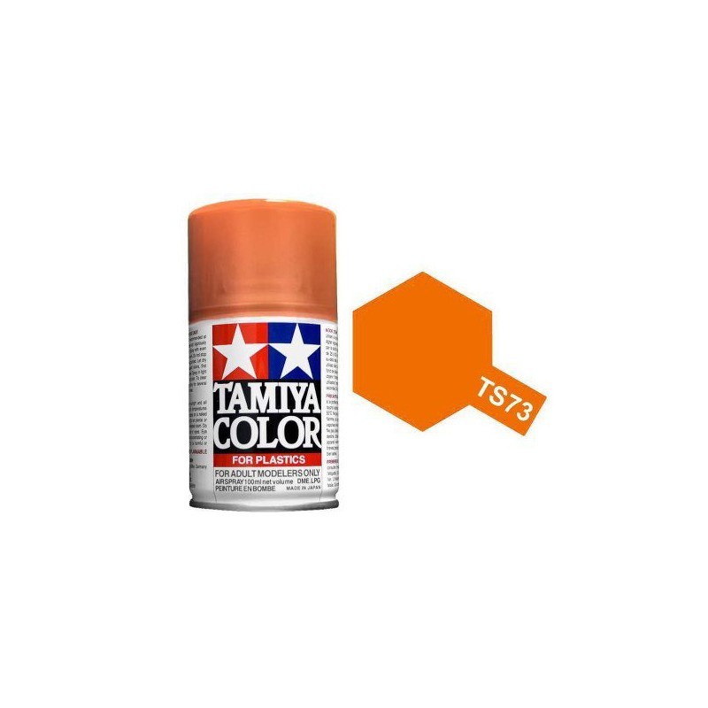 Tamiya 85073. Spray TS-73 Pintura Esmalte Naranja Translúcido