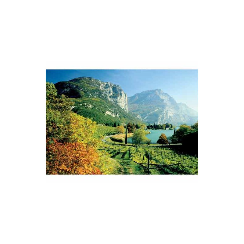 37068. Puzzle Trefl 500 piezas Lago Toblino, Trento, Italia