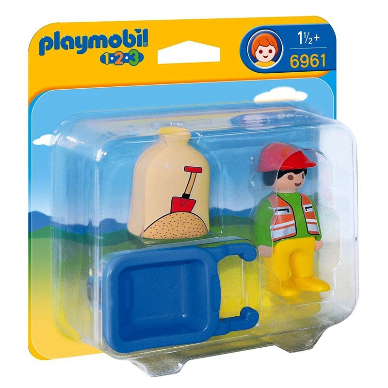 Playmobil 6961. Trabajador con Carretilla