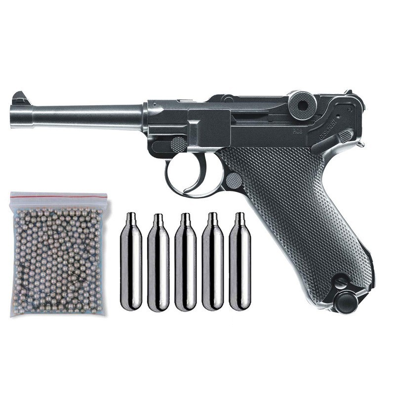 Umarex 10358135. Pack Pistola Luger P08 Metal 29318/38123