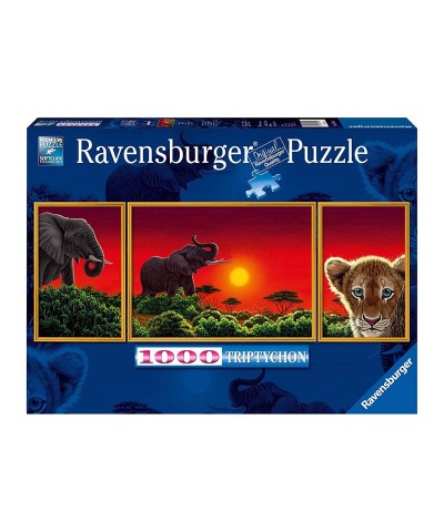 199914. Puzzle Ravensburger 1000 piezas Tríptico Africa