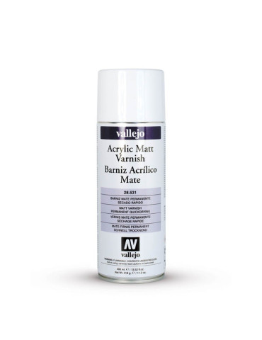 28531 Vallejo. Bote Spray 400ml Barniz Acrílico Mate