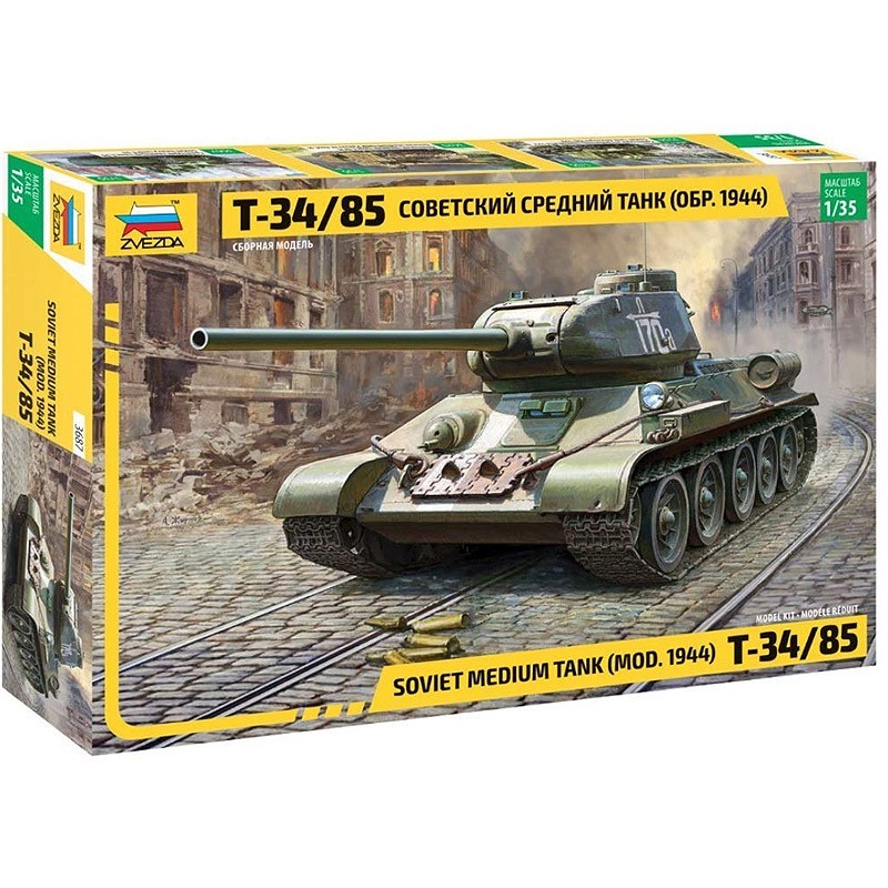 Zvezda 3687. 1/35 Tanque T-34/85 mod.1944