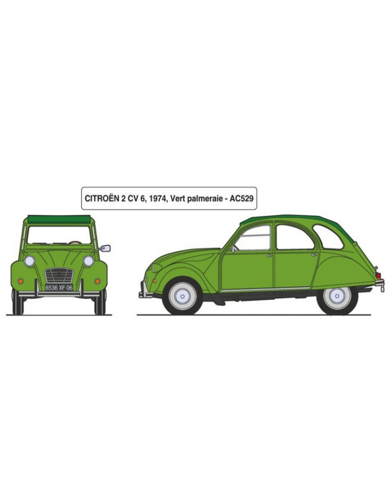 Heller 80765. 1/24 Coche Citröen 2 CV
