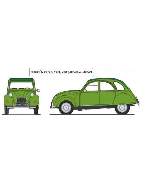 Heller 80765. 1/24 Coche Citröen 2 CV