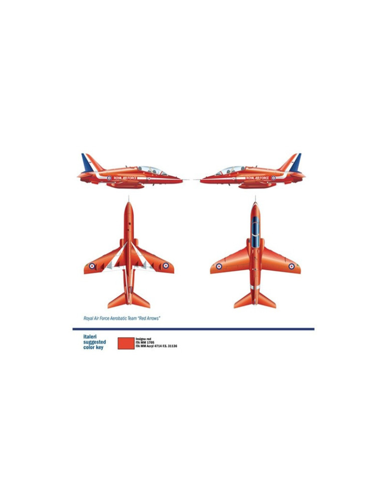 Italeri 2677. 1/48 Avión Hawk T1A Red Arrows