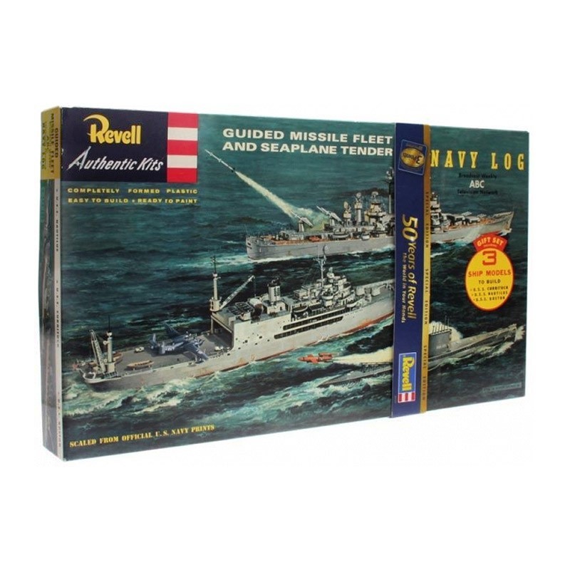 Revell G333. 1/350 Kit 2 Barcos y 1 Submarino