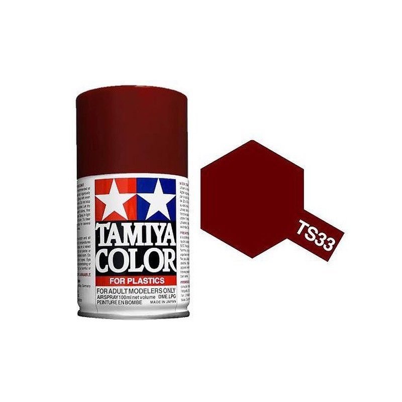 Tamiya 85033. Spray TS-33 Pintura Esmalte Rojo Apagado