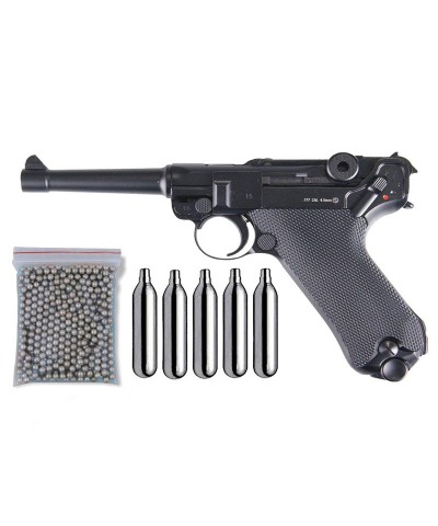 Umarex KMB41DH. Pack Pistola Luger P08 Blowback 29318/38123