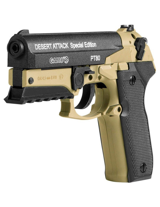 Gamo 111398N. Pack Pistola PT-80 Desert Attack 29318/38203