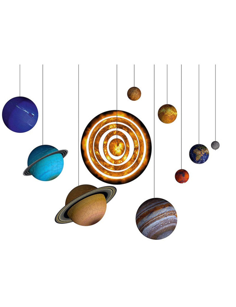 Ravensburger 11668. Puzzle 3D Sistema Solar 522 Piezas