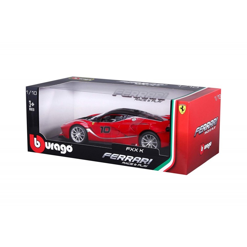 Ferrari FXX-K #5 Negro Con Rayas Naranja 1:18 Diecast Modelo Coche por Bburago 16010 