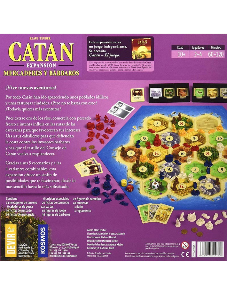 Devir BGMERCA. Mercaderes y Bárbaros Catán