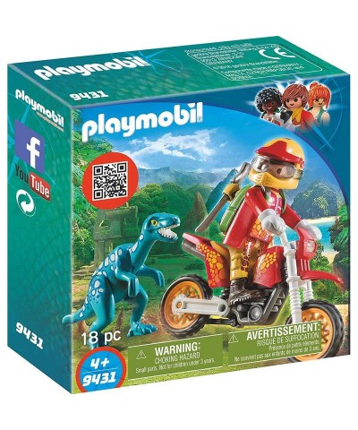 Playmobil 9431. Moto con Velociraptor