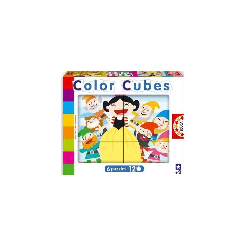 14579. Puzzle Educa 12 Cubos, Cuentos Clasicos