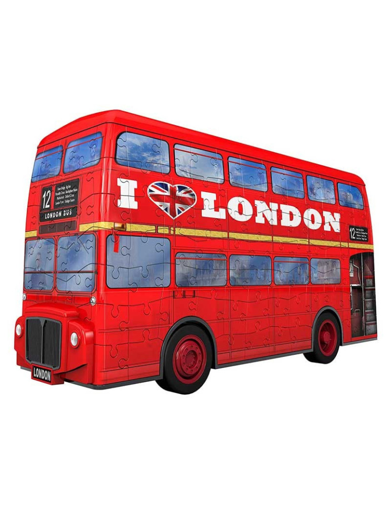 Ravensburger 12534. Puzzle 3D Bus Londres 216 Piezas