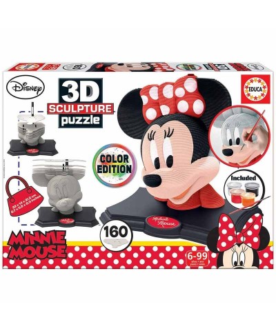 Educa 17930. Puzzle 3D Minnie Mouse 160 Piezas