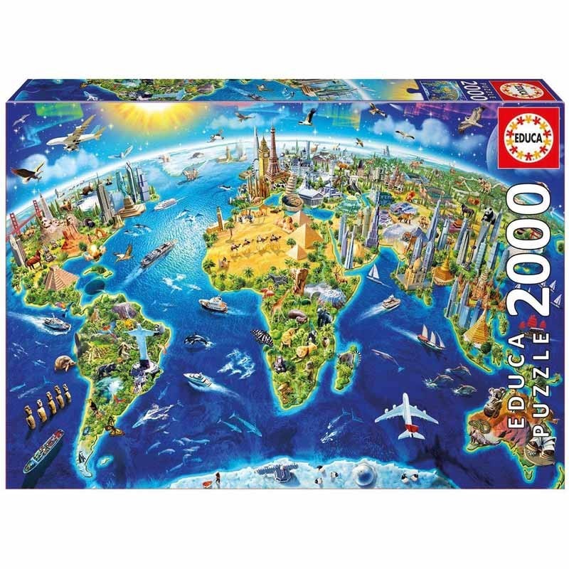 Educa 17129. Puzzle 2000 Piezas Símbolos del Mundo