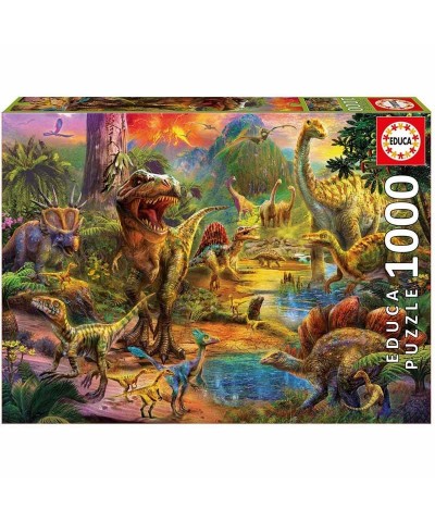 Educa 17655. Puzzle 1000 Piezas Tierra de Dinosaurios