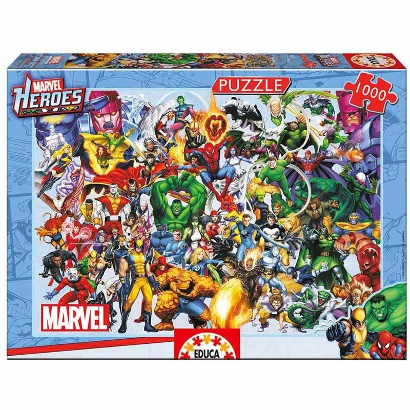 Educa 15193. Puzzle 1000 Piezas Héroes Marvel