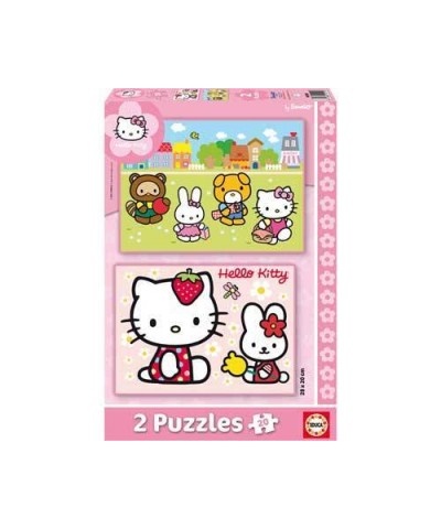 14219. Puzzle Educa 2x20 piezas, Hello Kitty