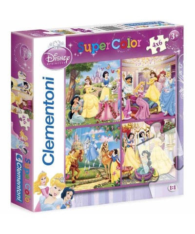 Clementoni 20537. Puzzle 4x6 Piezas Princesas Disney